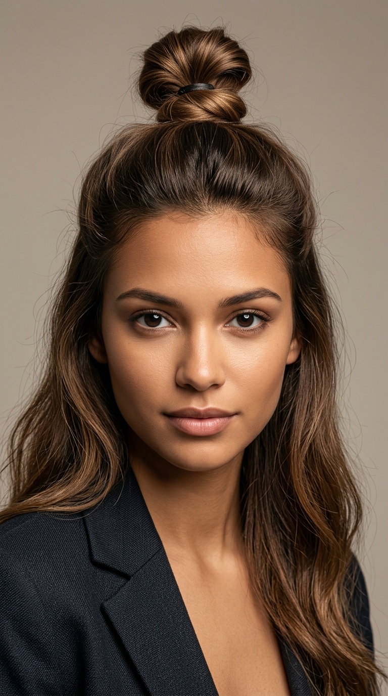 The Half-Up Top Knot