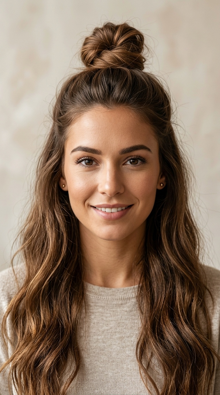 The Half-Up Top Knot