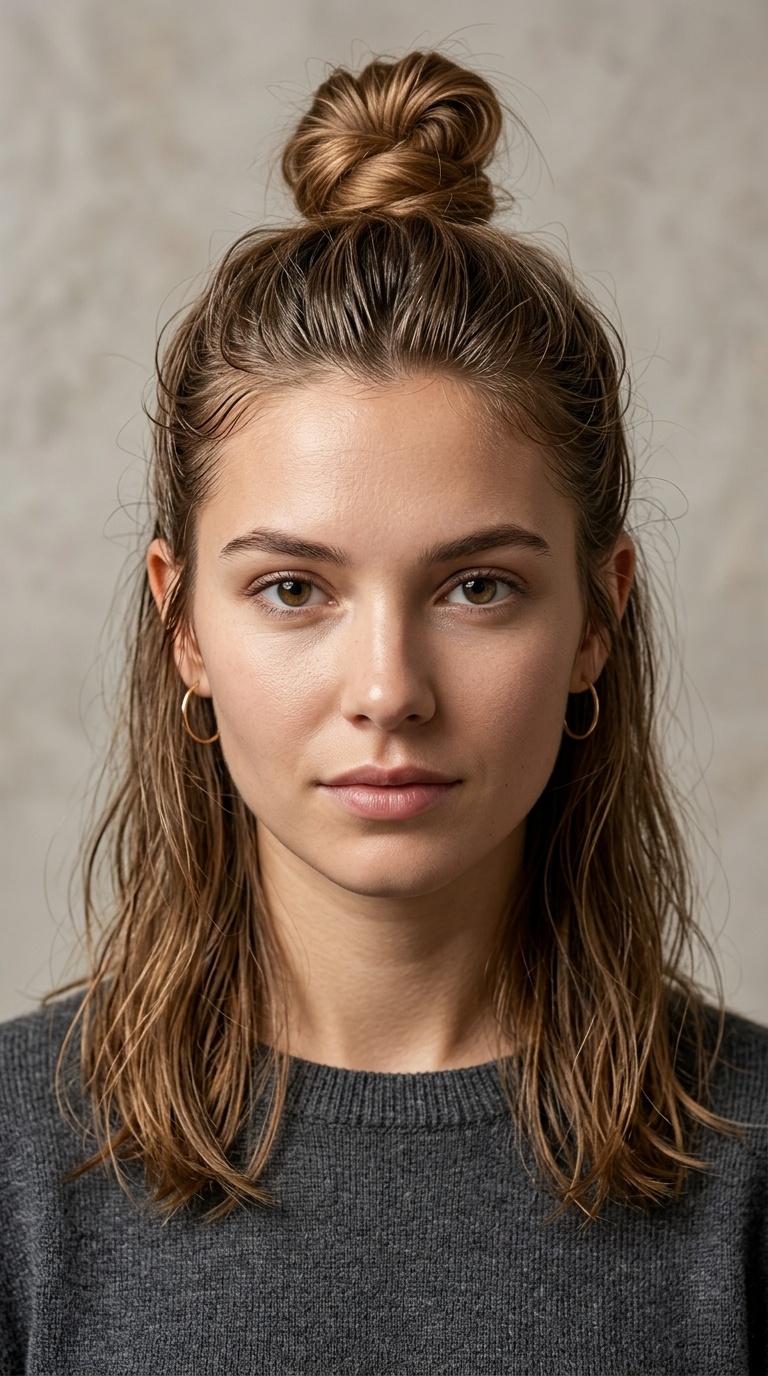 The Half-Up Top Knot