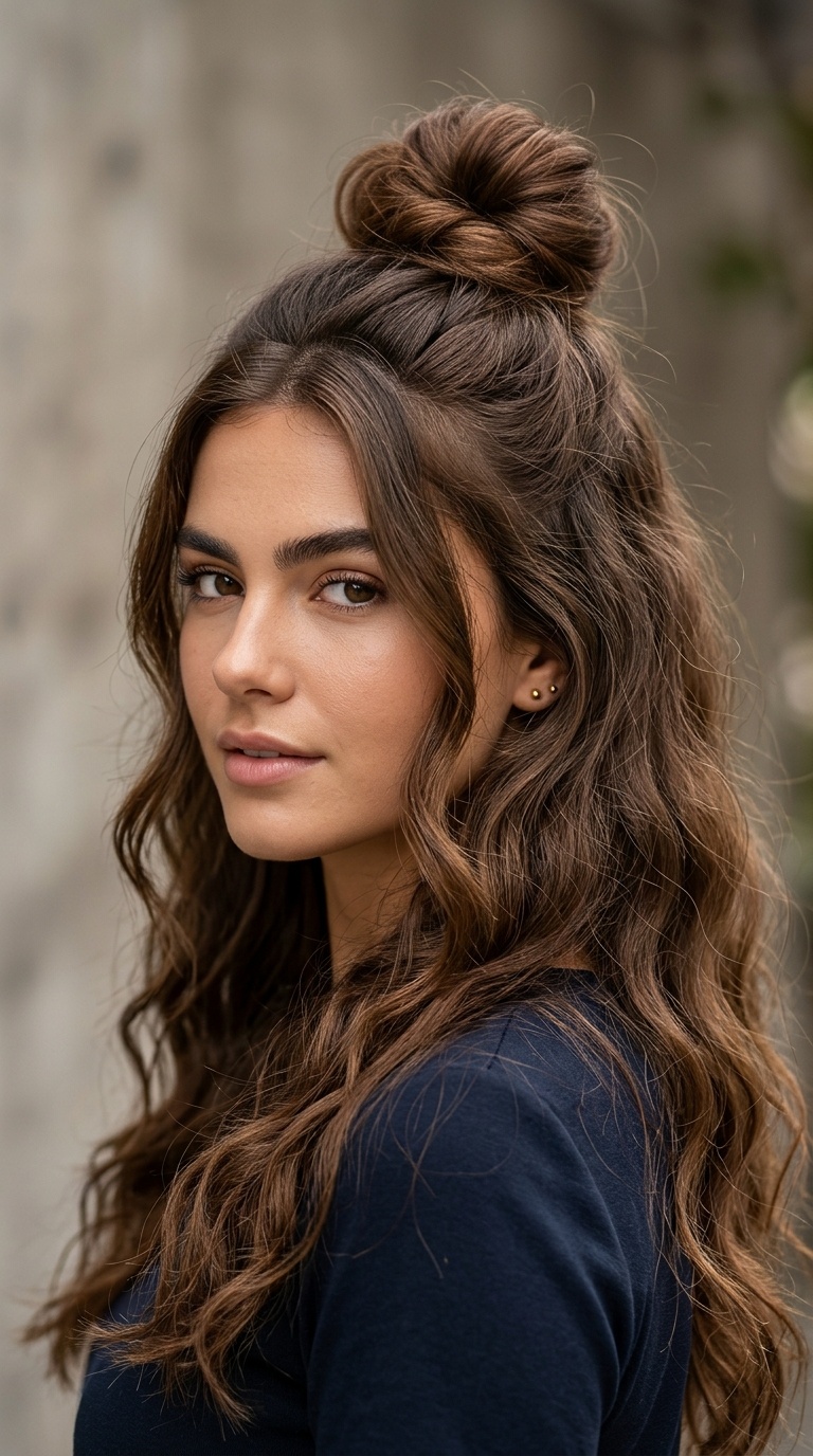 The Half-Up Top Knot