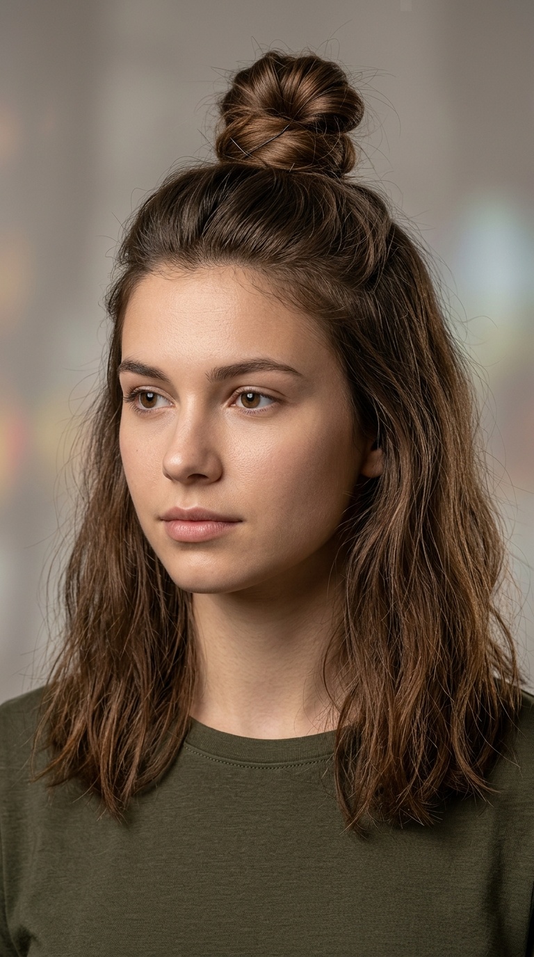 The Half-Up Top Knot