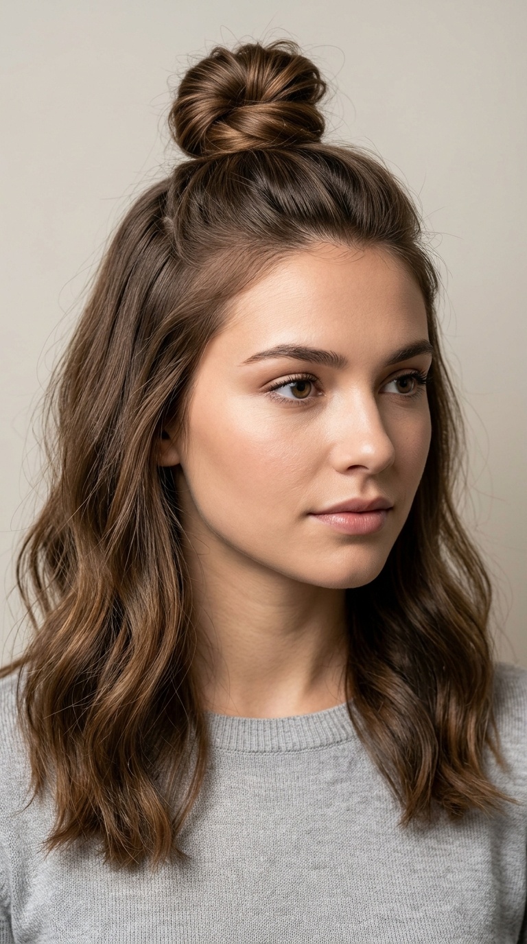 The Half-Up Top Knot