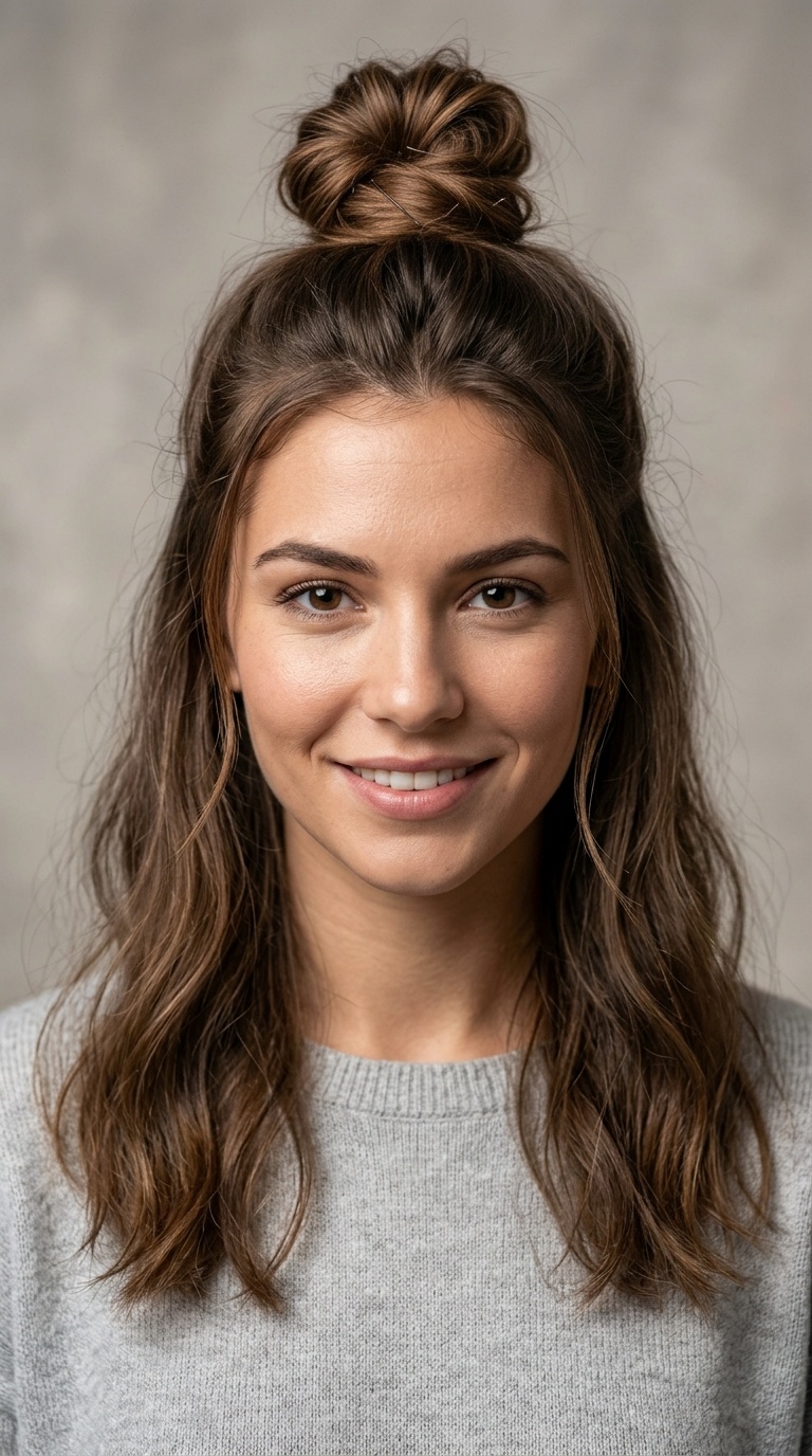 The Half-Up Top Knot