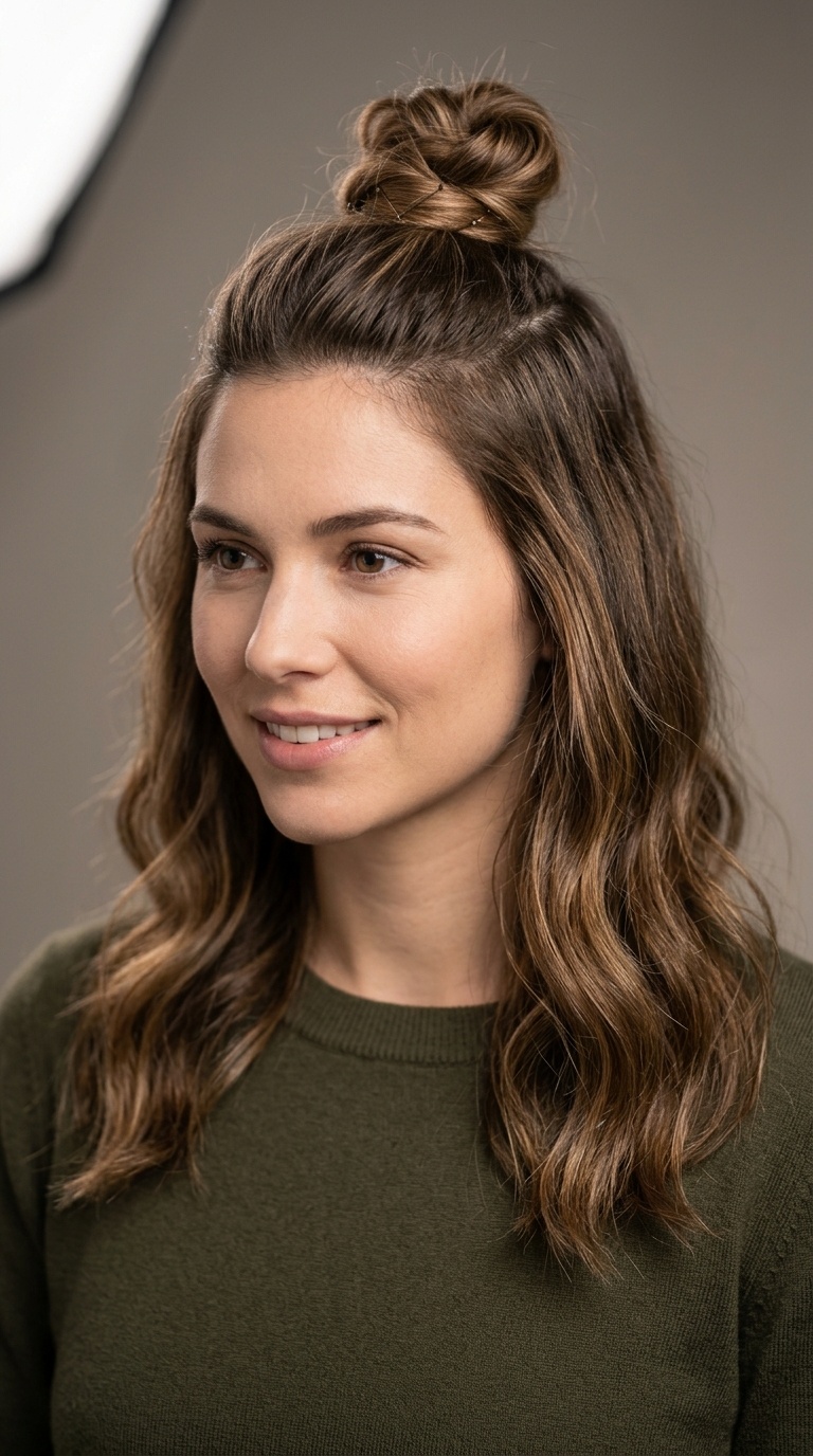 The Half-Up Top Knot
