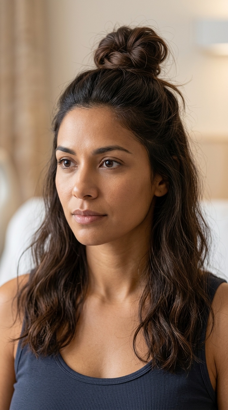 The Half-Up Top Knot