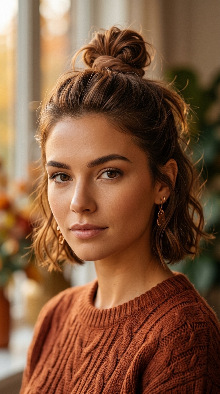 The Half-Up Top Knot
