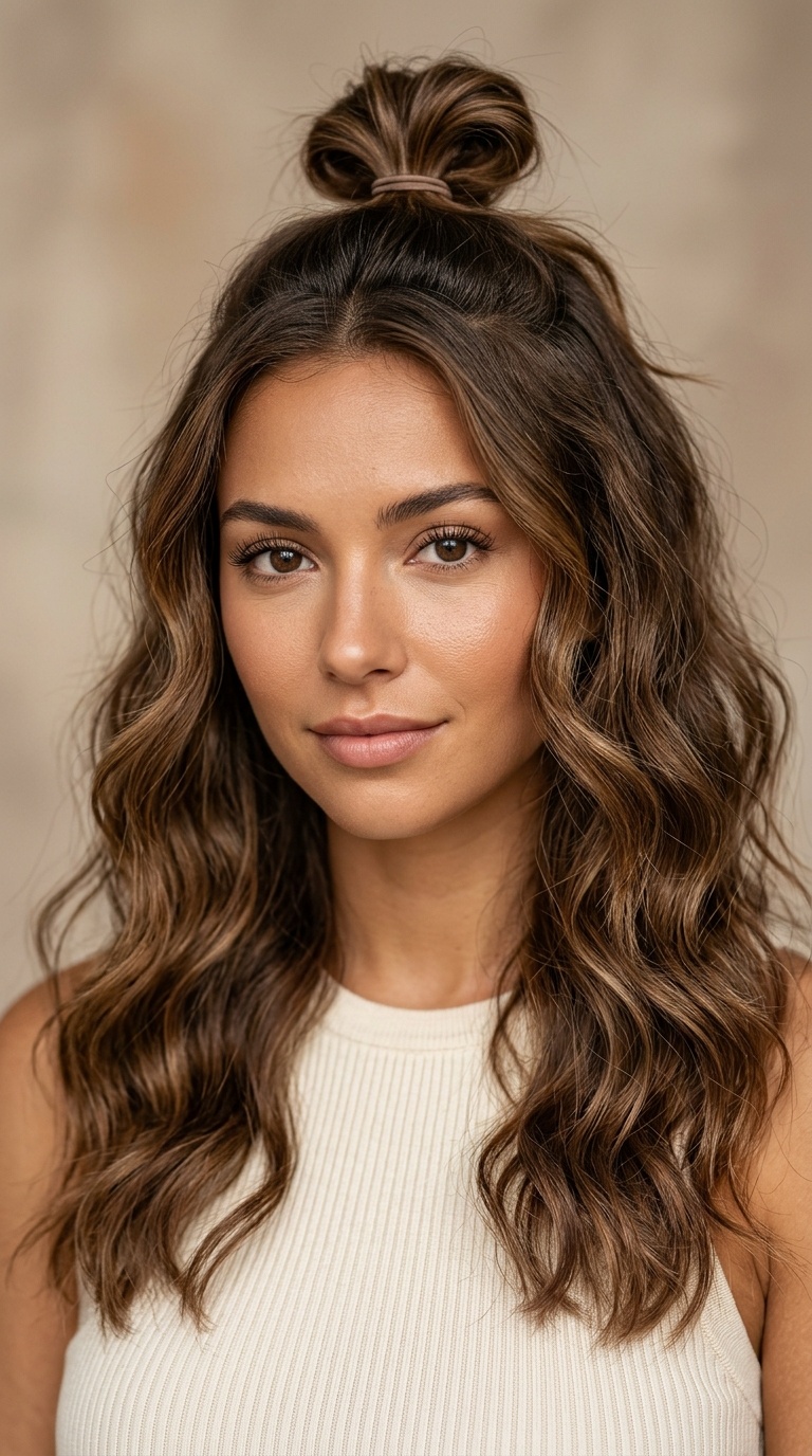 The Half-Up Top Knot