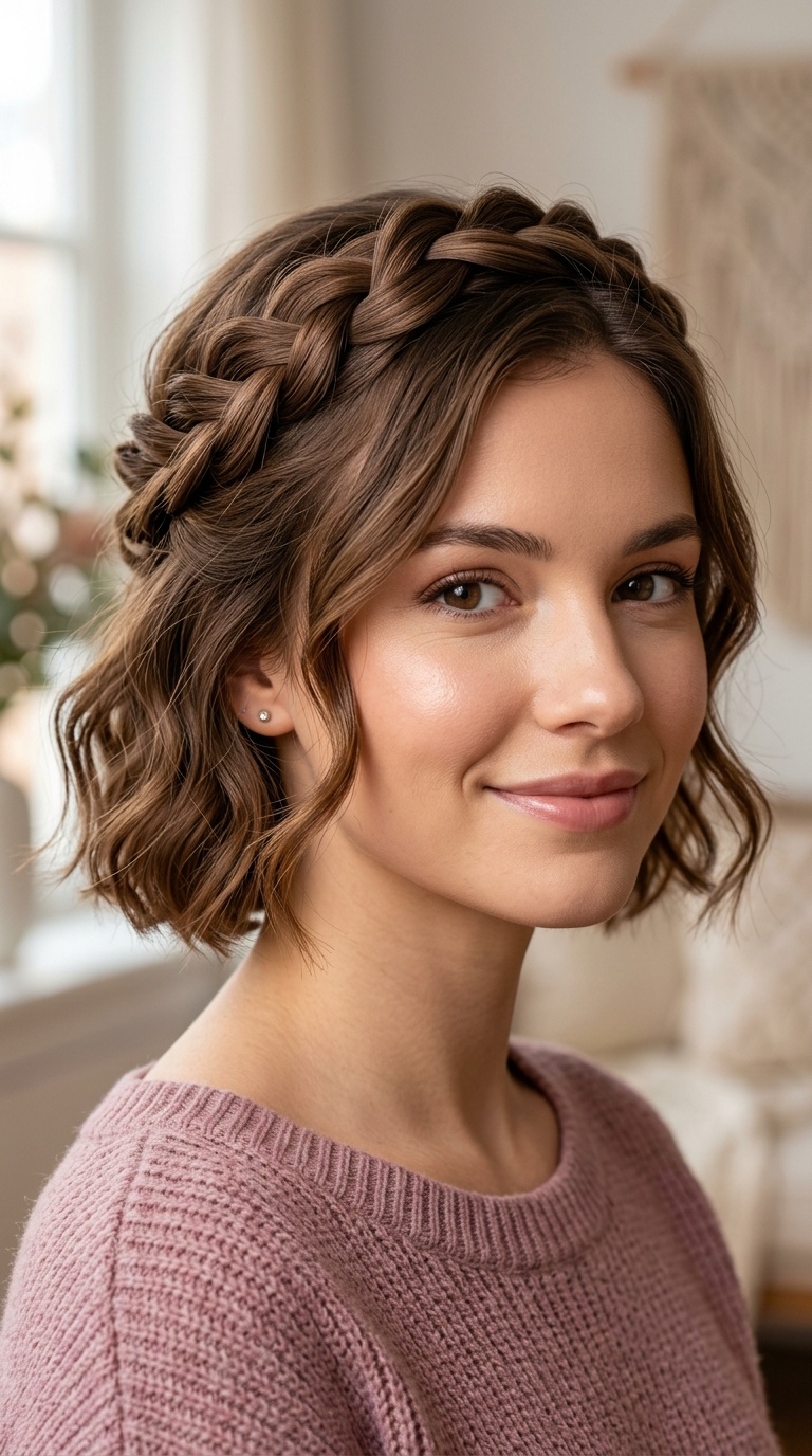 The Half-Up Twisted Crown
