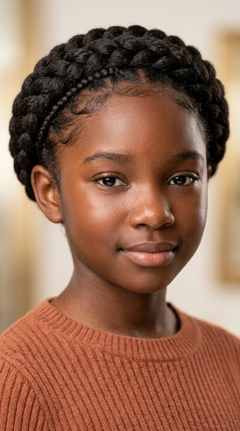 The Halo Crown Braid