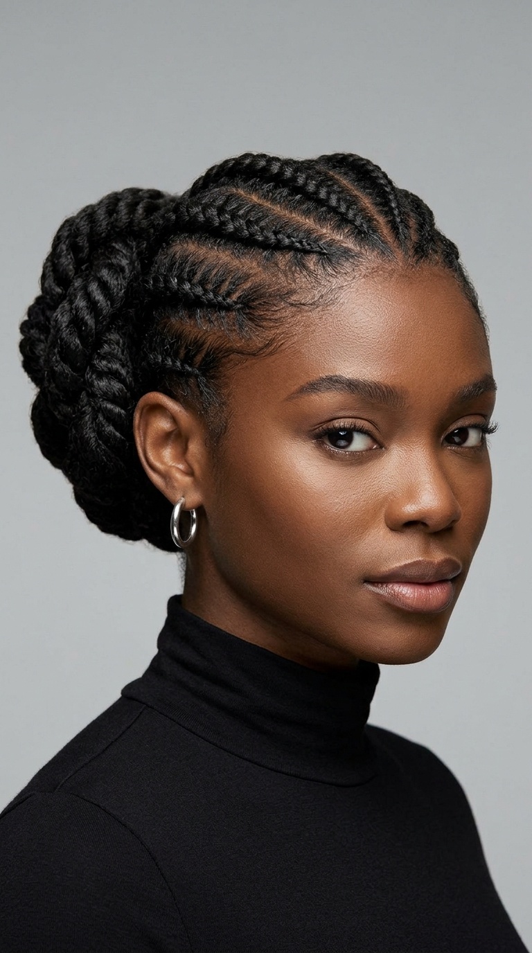The Heart-Parted Sculpted Bun