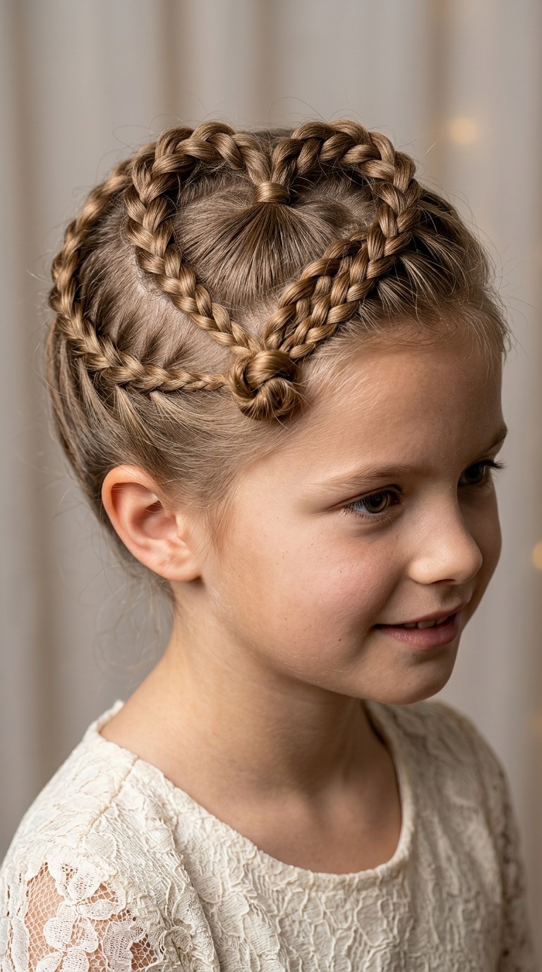 The Heart-Shaped Braided Updo