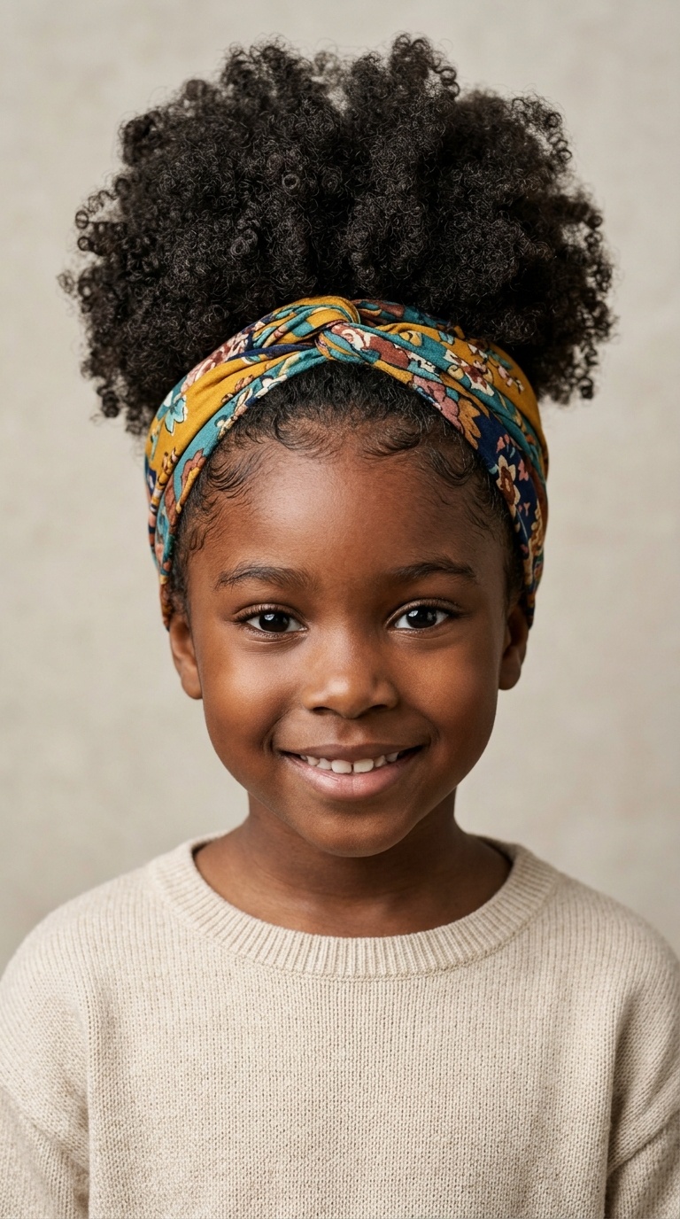 The High Puff with a Scarf