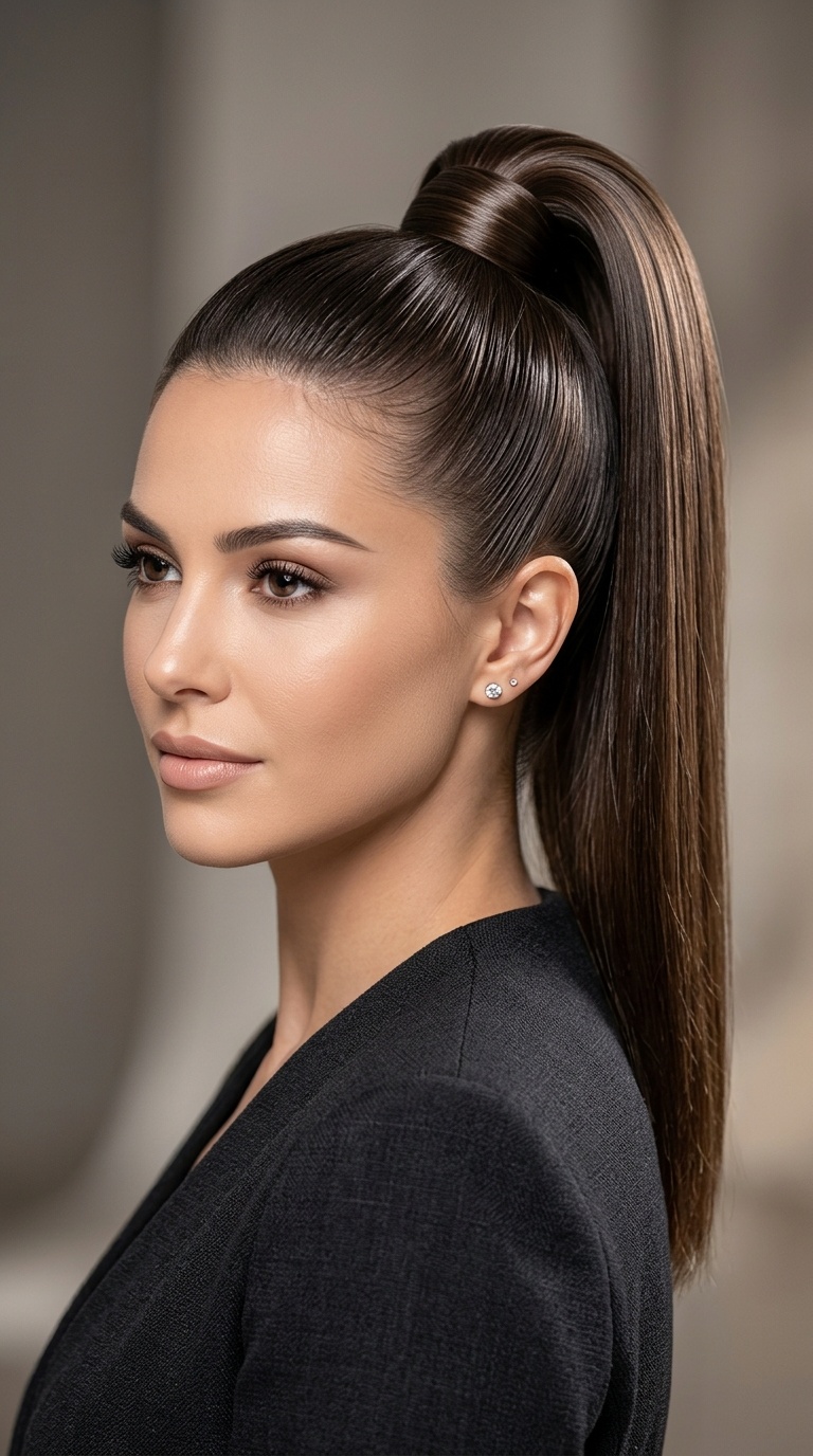 The High-Shine High Ponytail