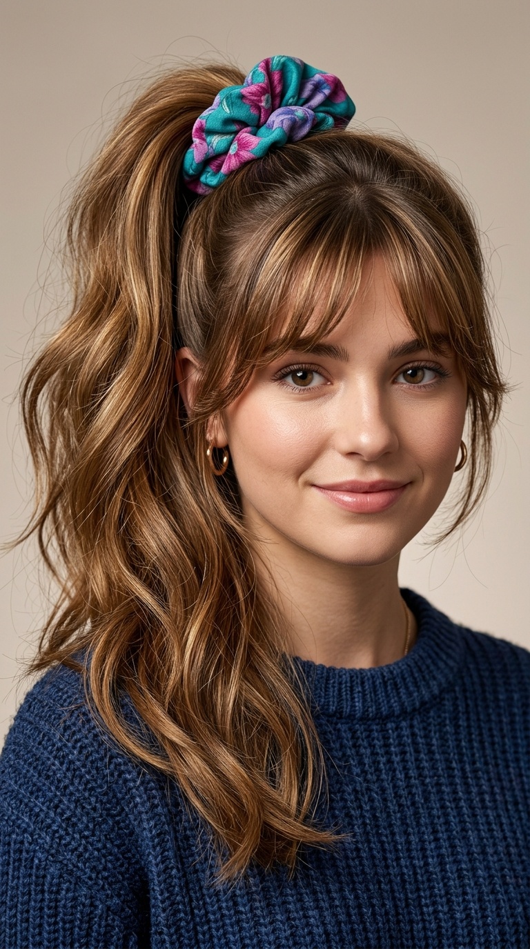 The High Side Ponytail with Scrunchie