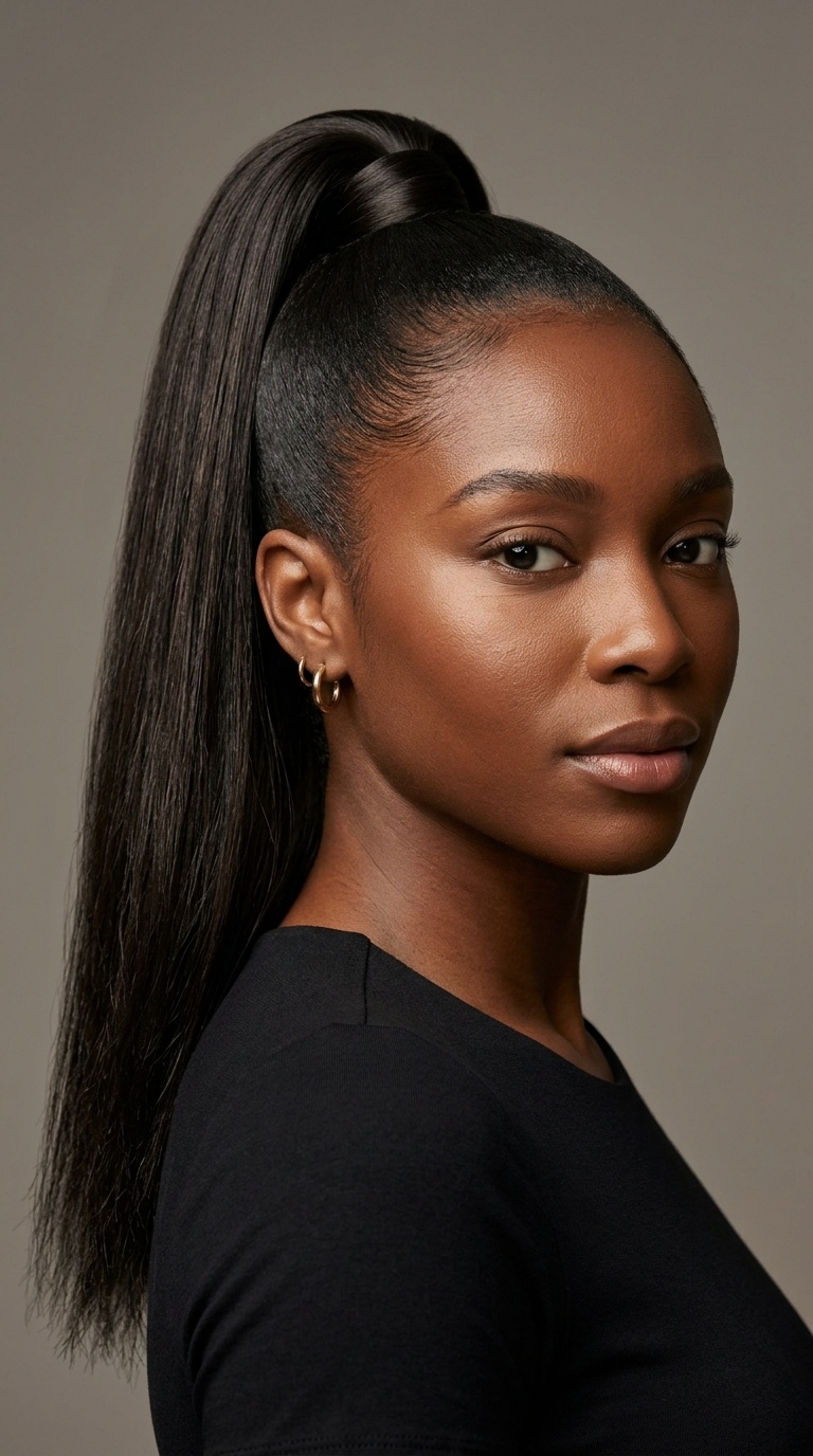 The High Sleek Ponytail