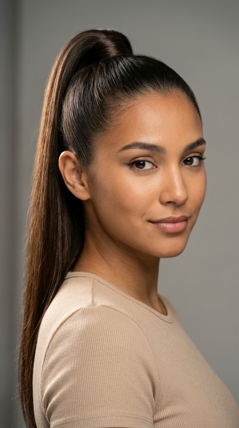 The High Sleek Ponytail