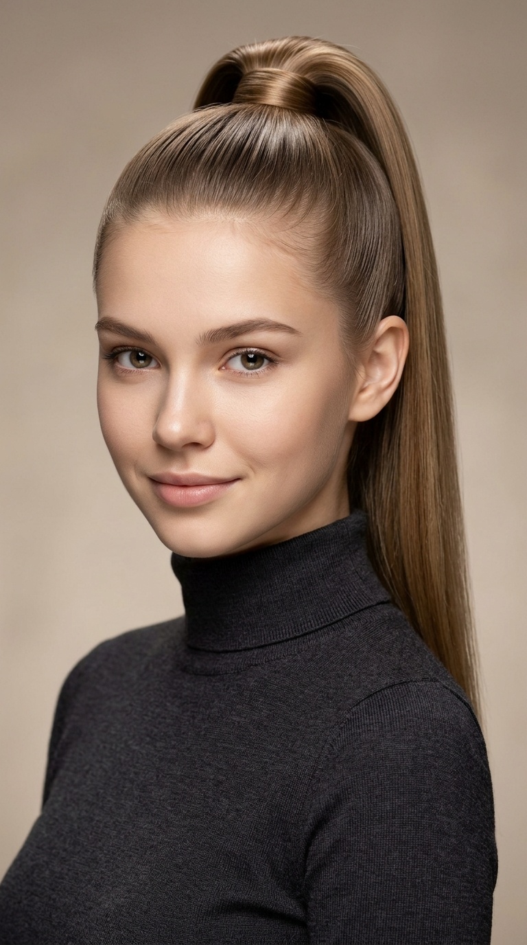 The High Sleek Ponytail