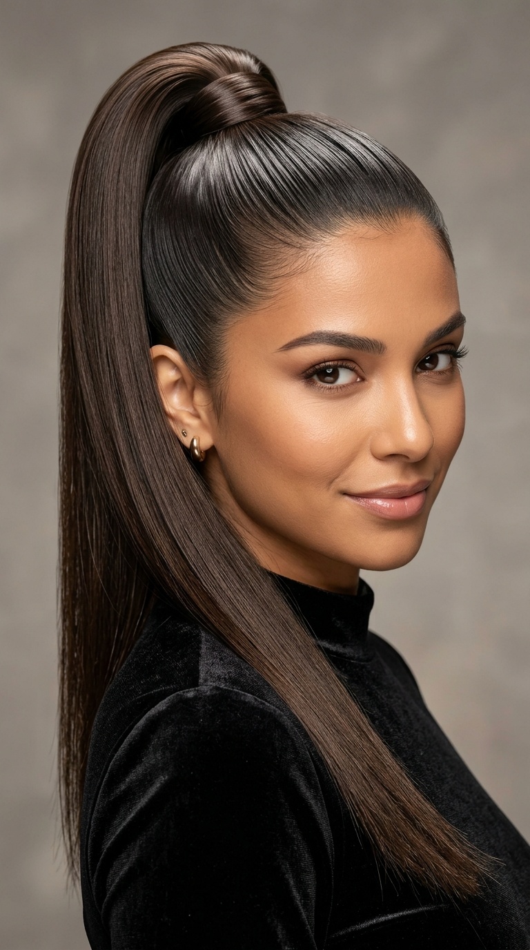 The High Sleek Ponytail