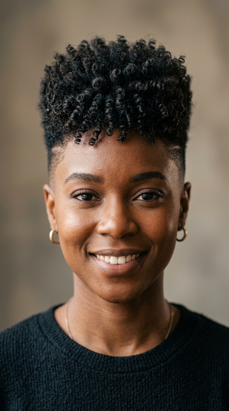 The High-Top Fade with Curls