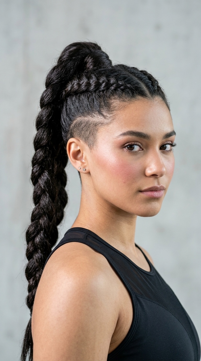 The High Undercut Braid Tail