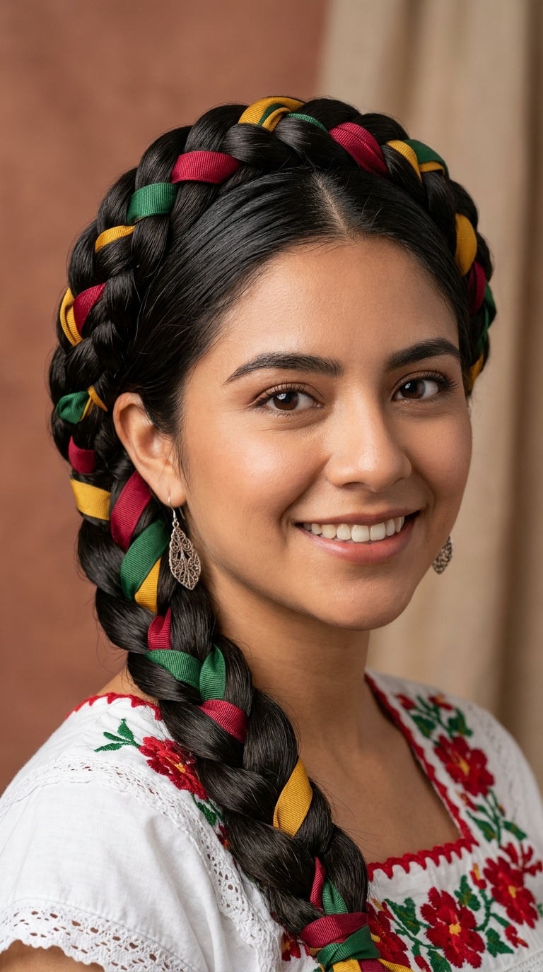 The Huasteca Triple-Ribbon Braid