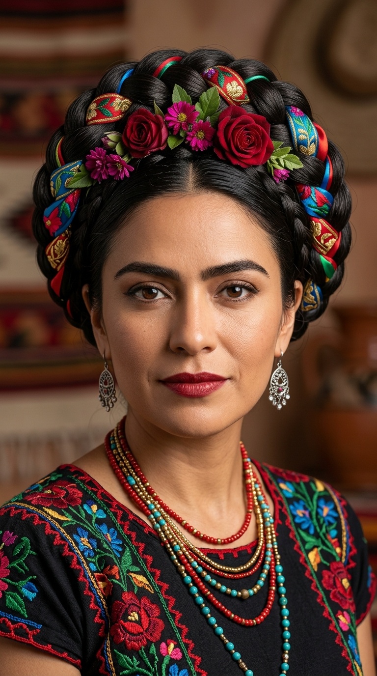 The Iconic Frida Kahlo Braided Crown