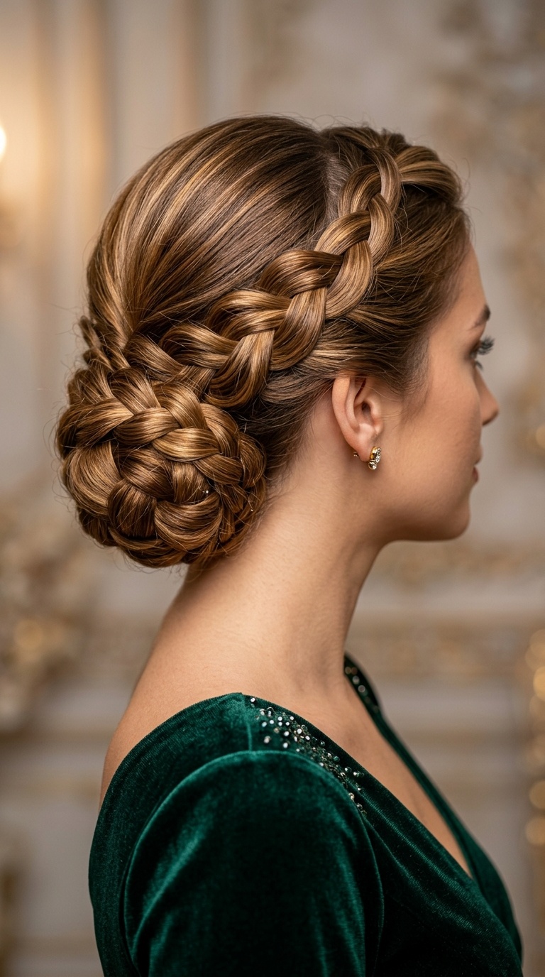 The Infinity Braid Low Bun