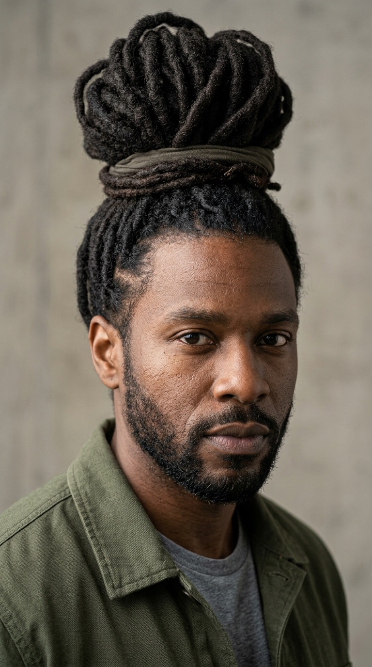 The Jumbo Loc Samurai Bun