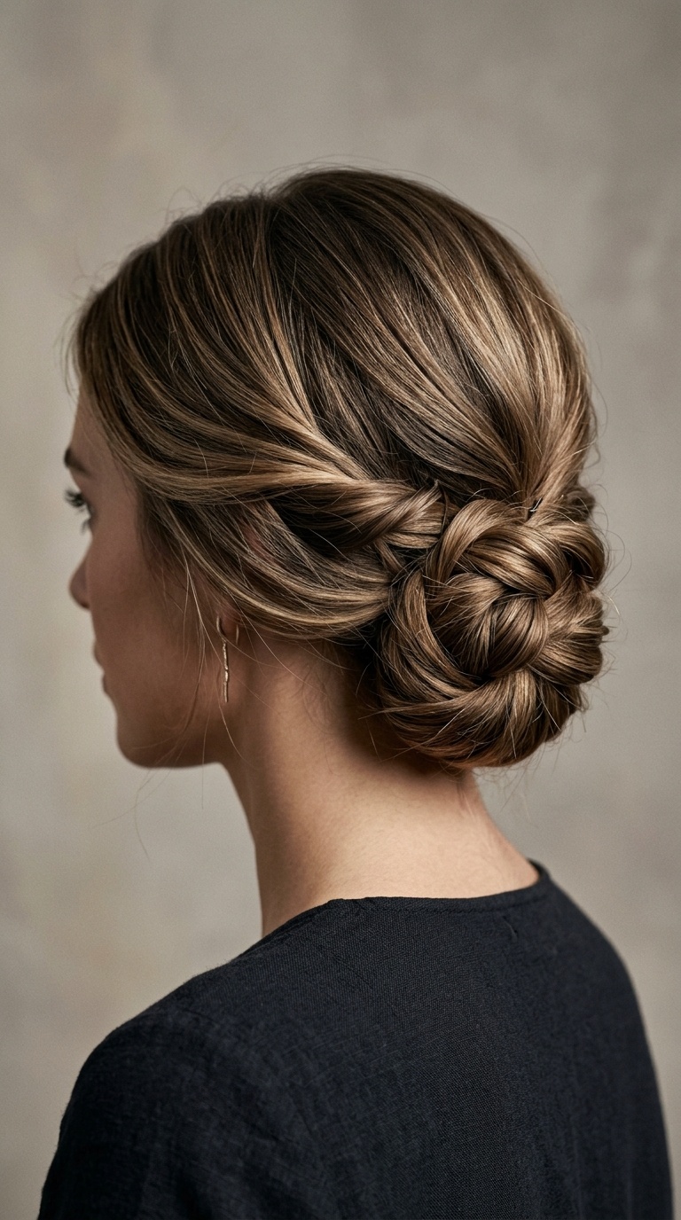 The Knotted Low Bun