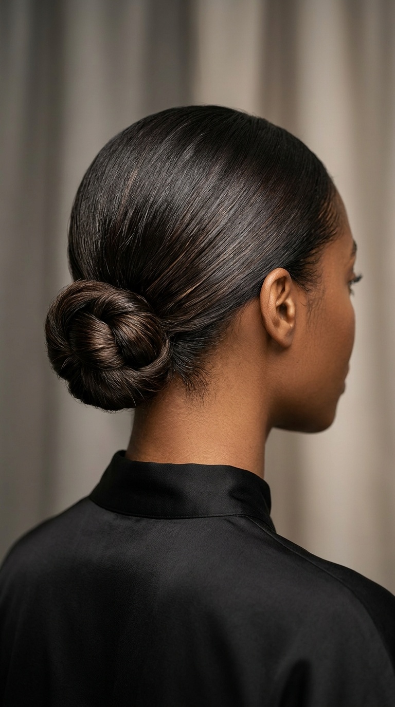 The Knotted Low Chignon