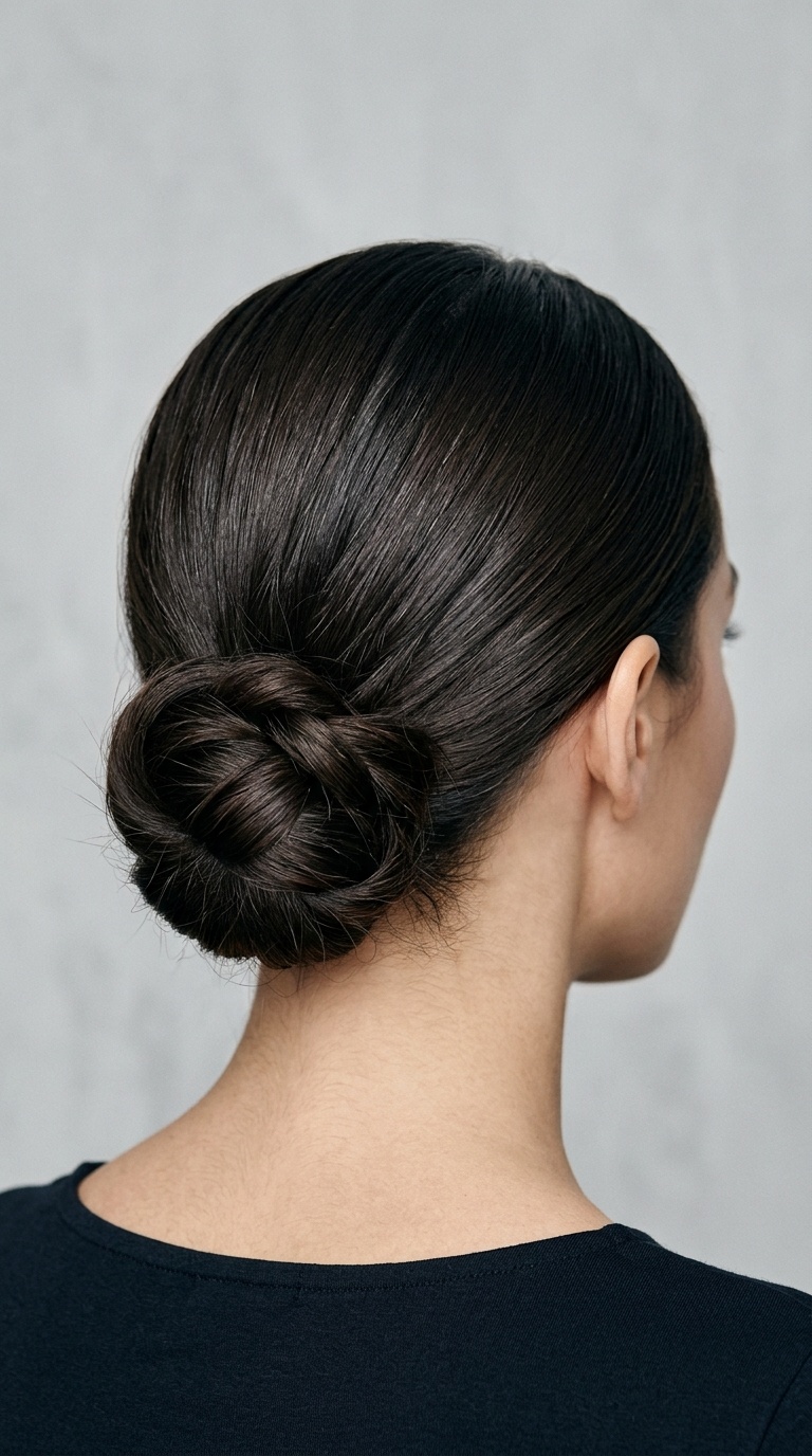The Knotted Low Chignon