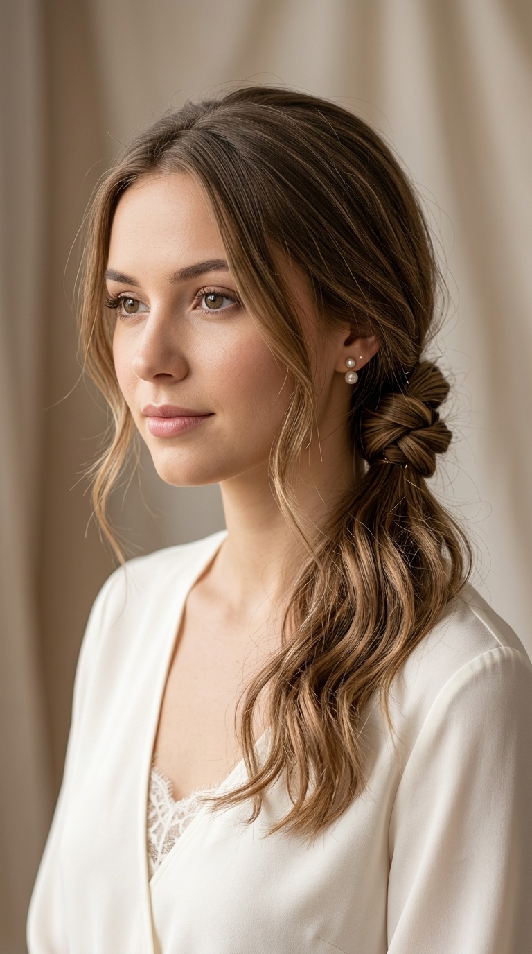 The Knotted Low Ponytail