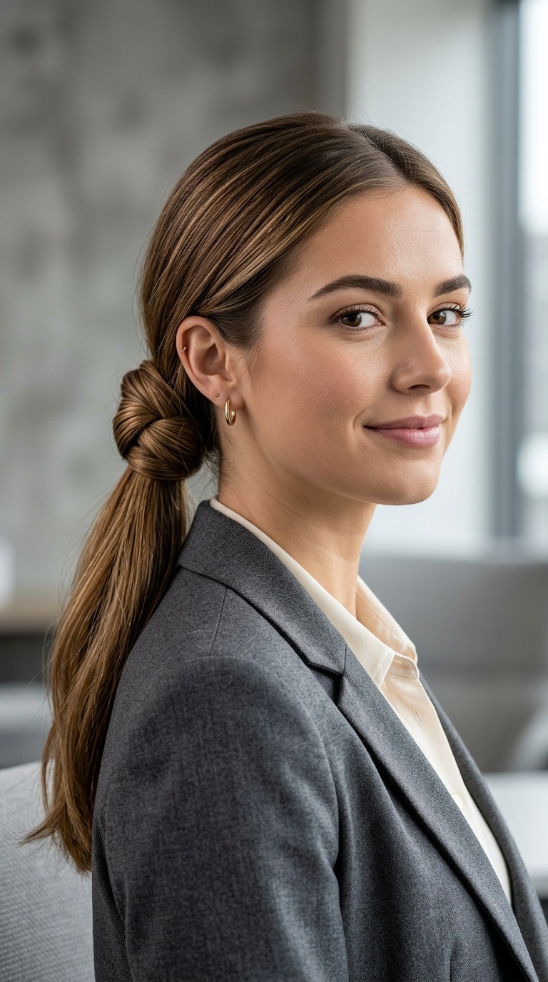The Knotted Low Ponytail