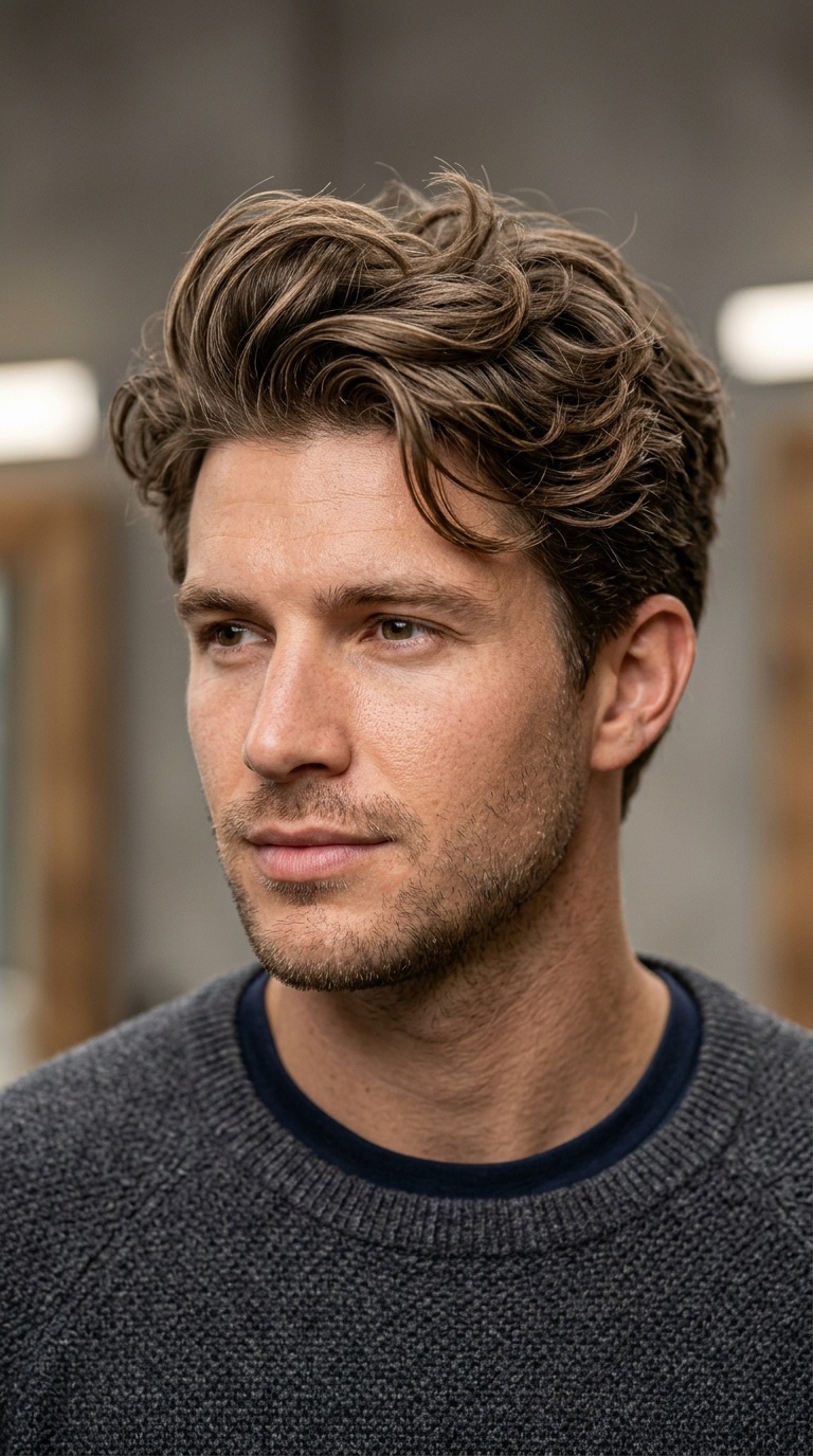 The Layered Messy Quiff