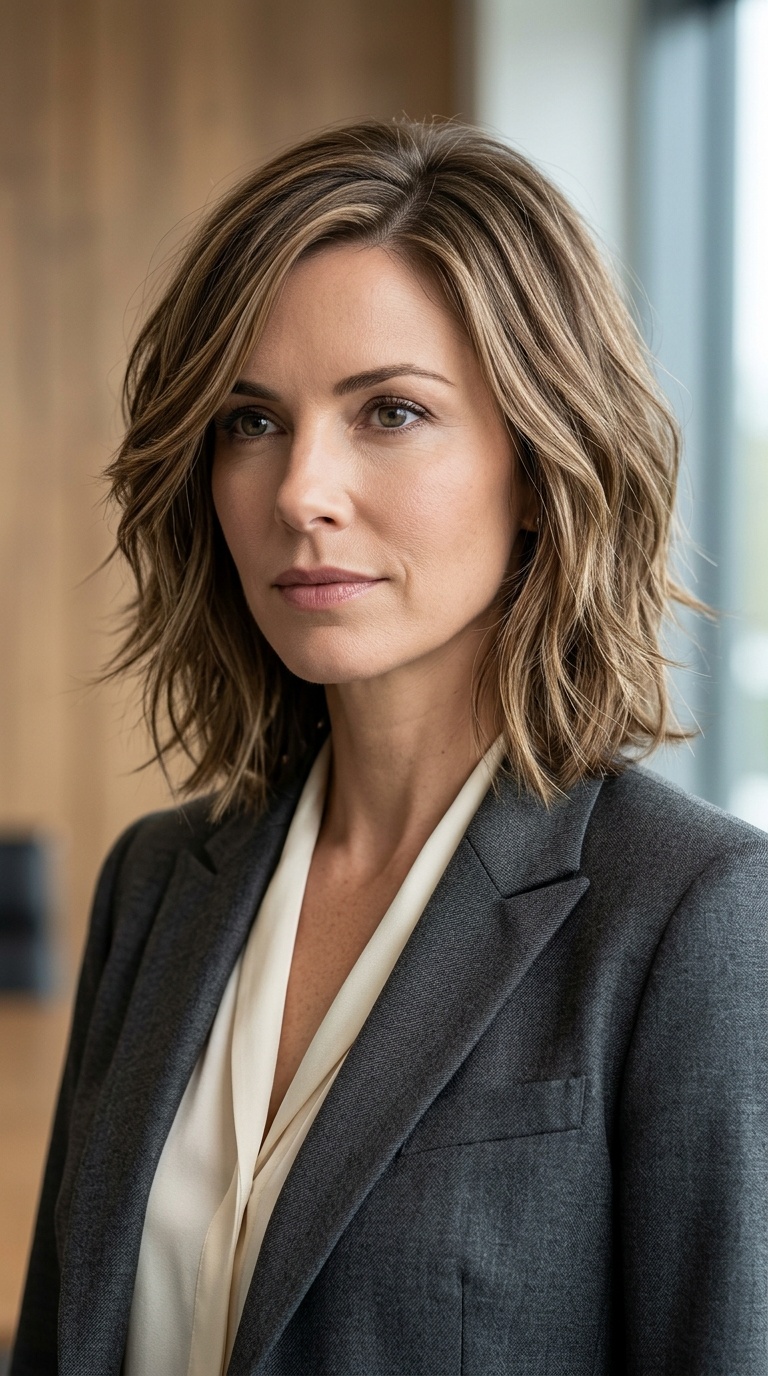 The Layered Shoulder-Length Cut
