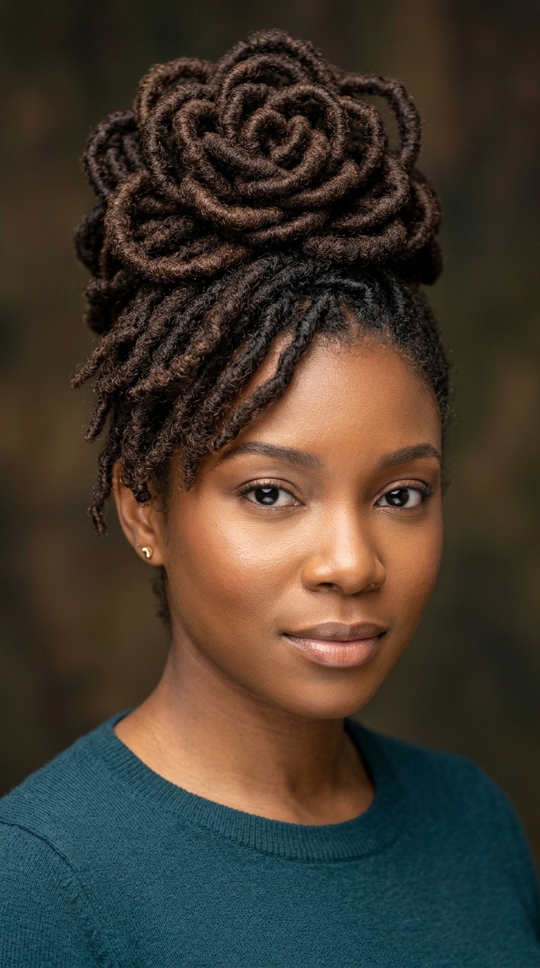 The Loc Petal Updo