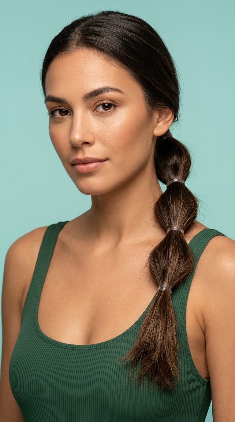 The Low Bubble Ponytail