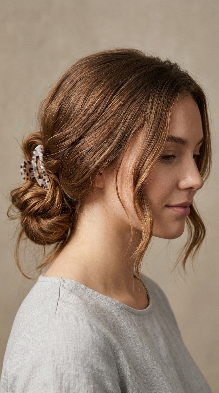 The Low Messy Chignon