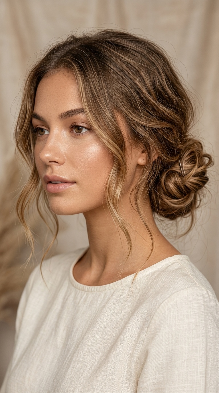 The Low Nape Relaxed Bun