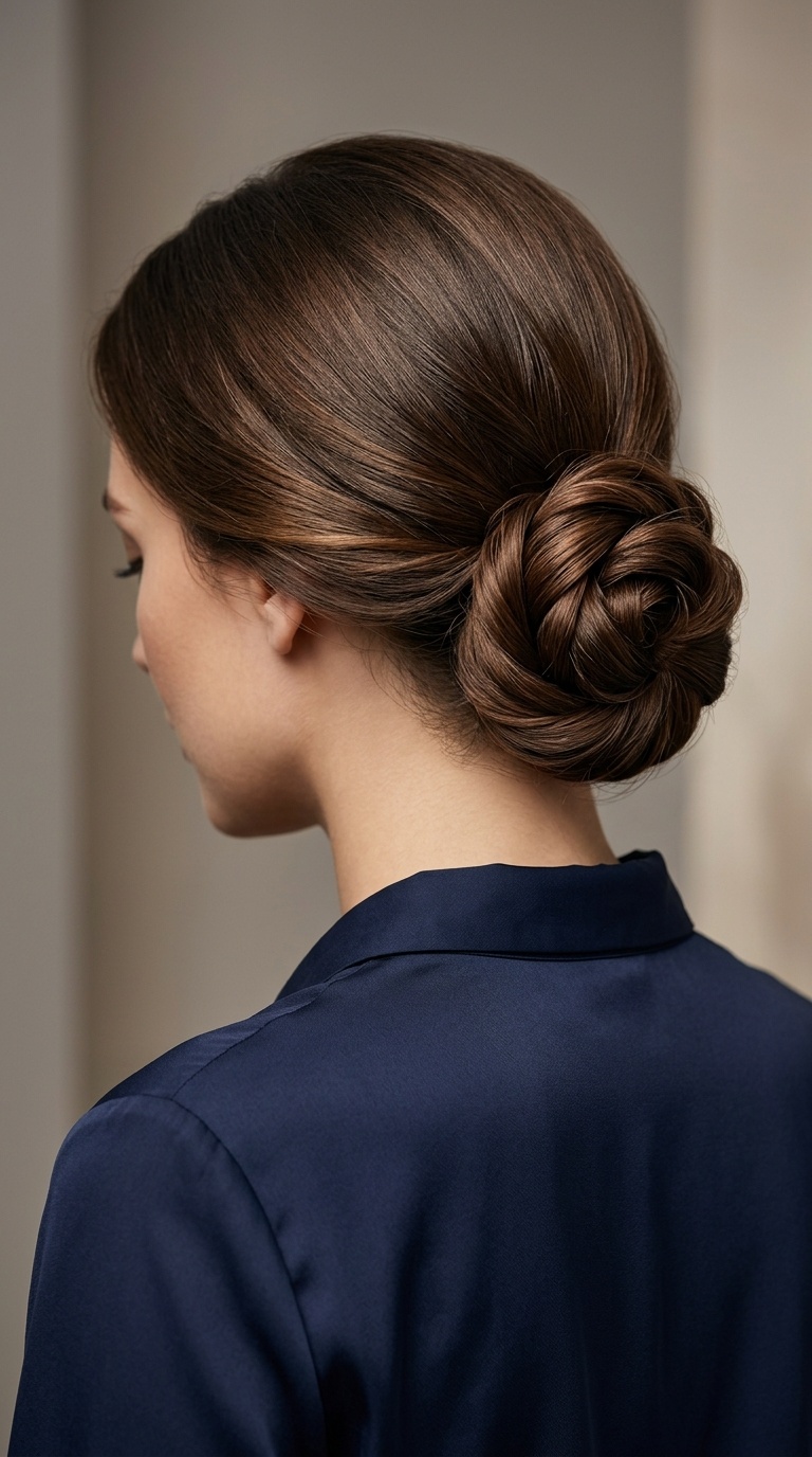 The Low Rosette Bun