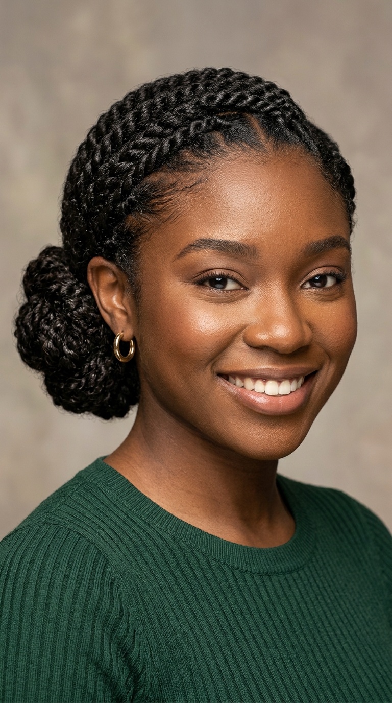 The Low Side-Bun Twist