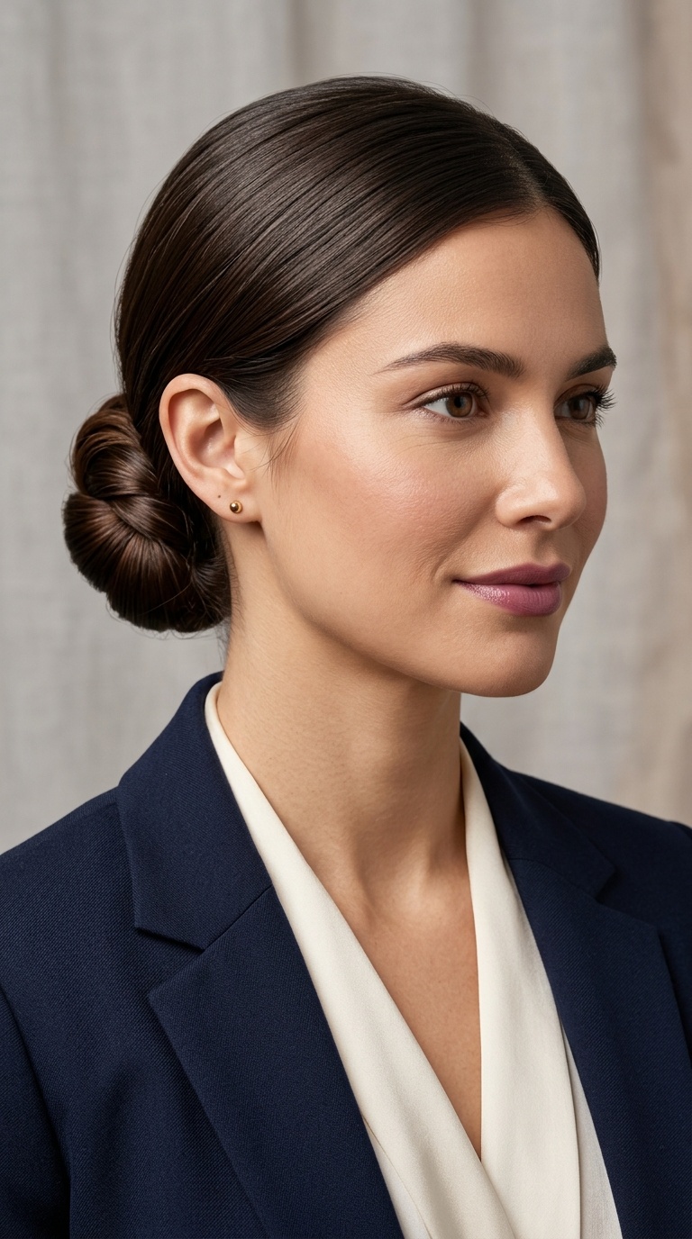 The Low Sleek Bun