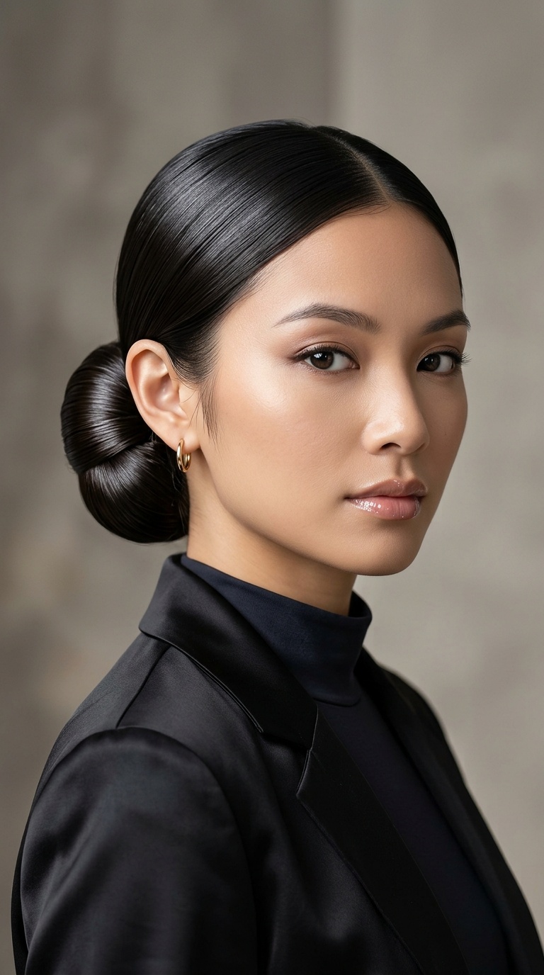 The Low Sleek Bun