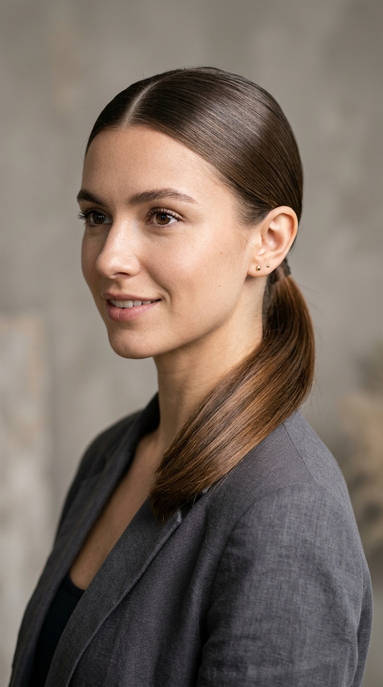 The Low Sleek Ponytail