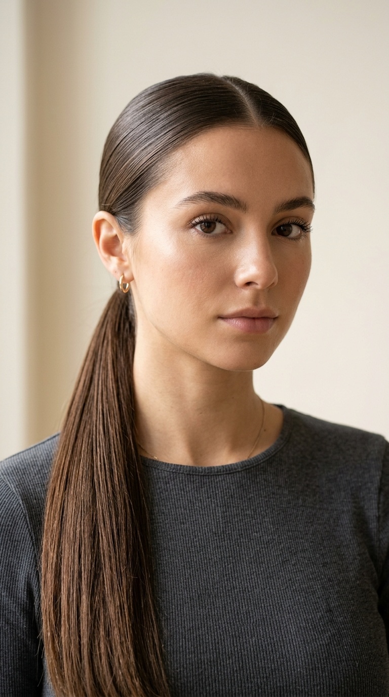 The Low Sleek Ponytail