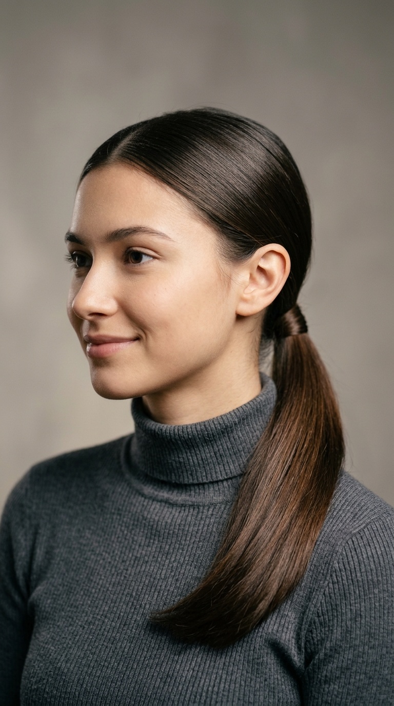 The Low Sleek Ponytail