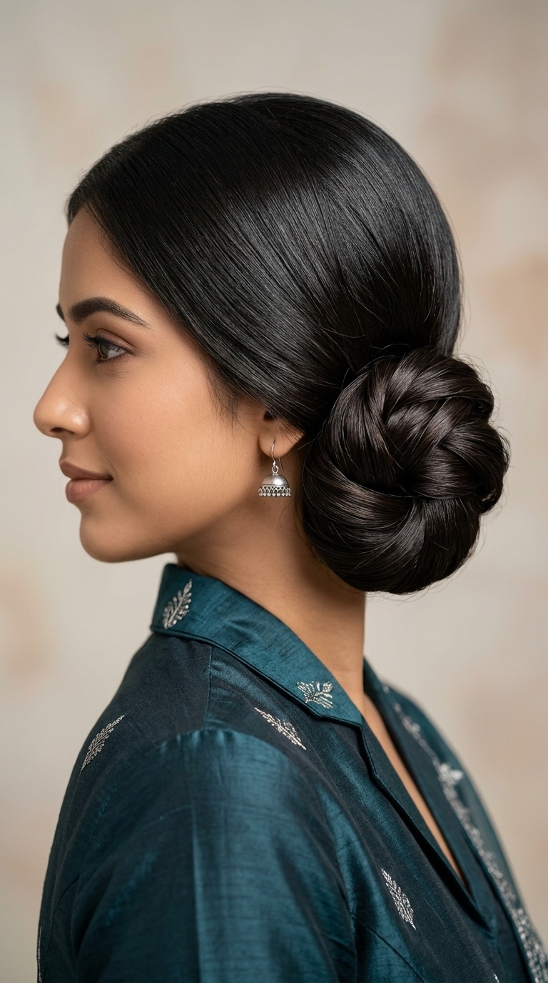 The Low-Slung Polished Chignon