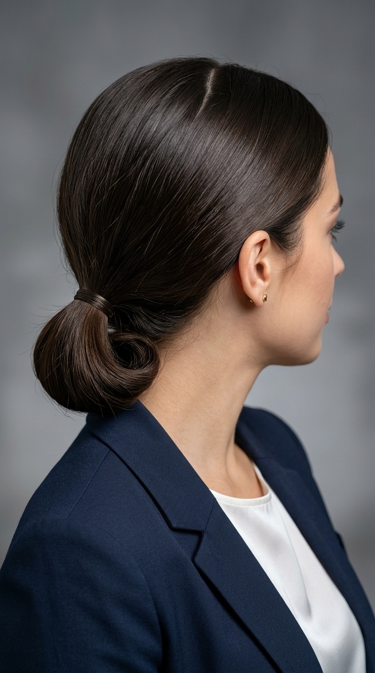 The Low Tucked Ponytail