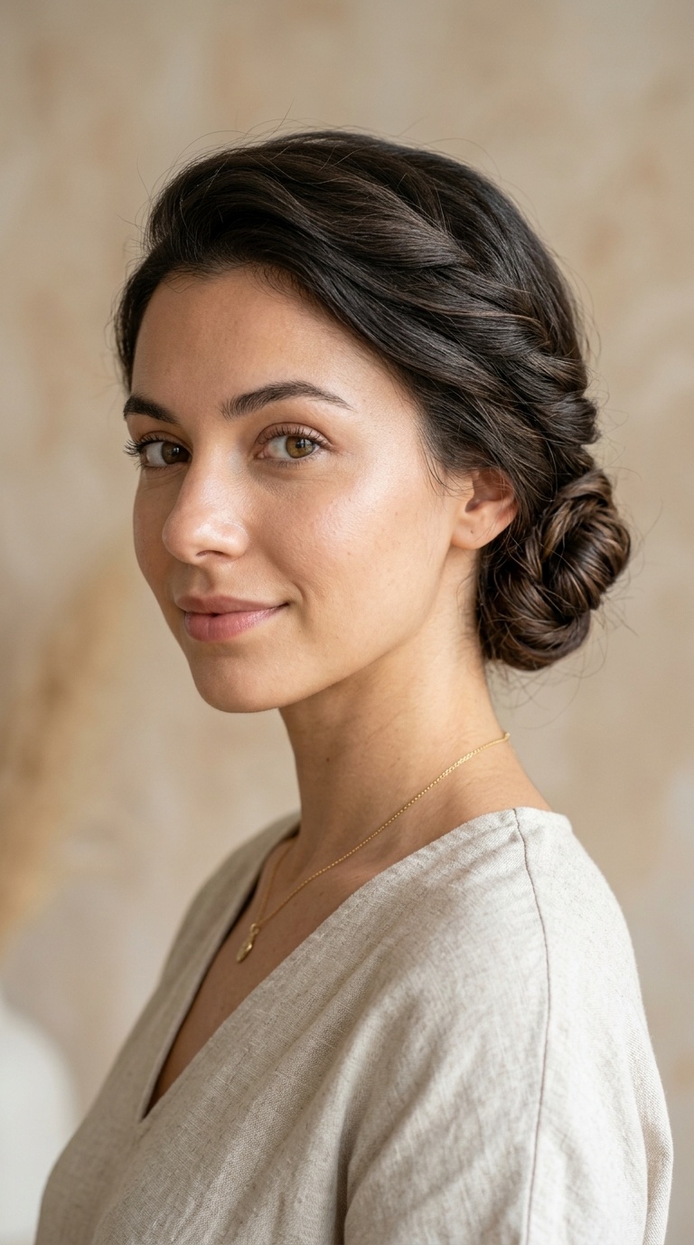 The Low Twisted Chignon