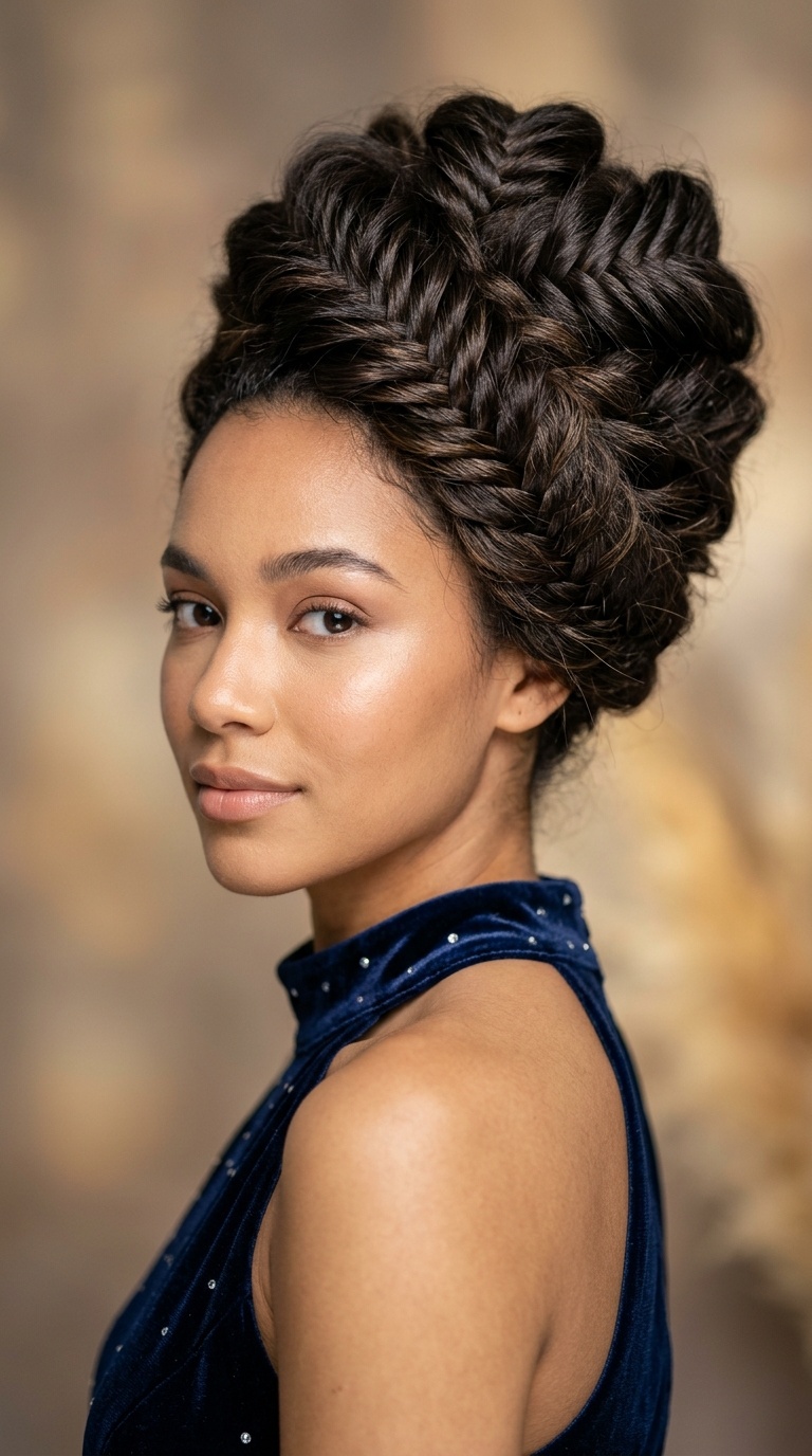 The Mega-Volume Fishtail Bun